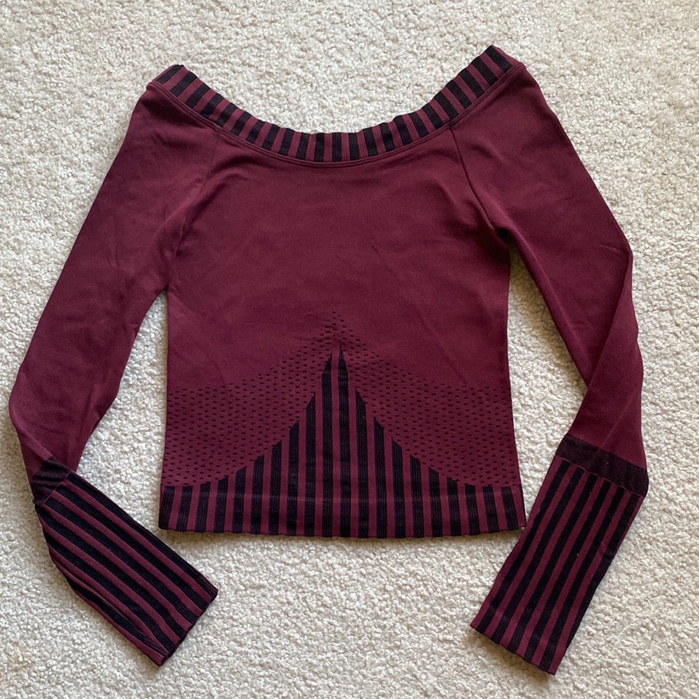 Free People FP Movement Long Sleeve Fitted Stretch Top